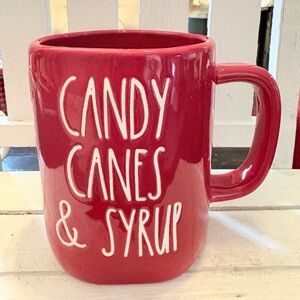 Rae Dunn Red Mug - Candy Canes & Syrup